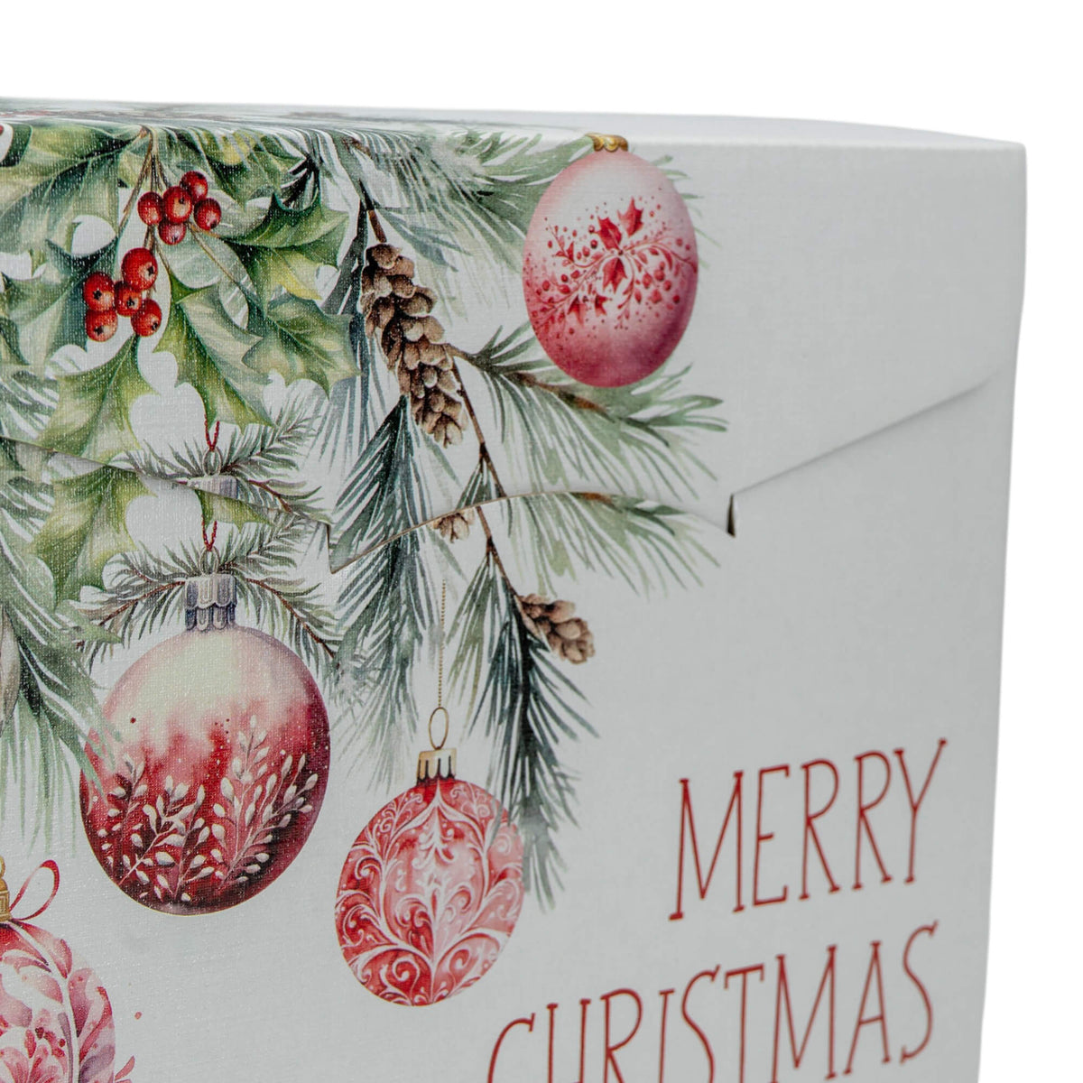Caixas com Cordão - Branco, Vermelho e Branco - "Addobbi di Natale"