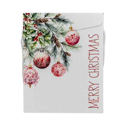 Caixas com Cordão - Branco, Vermelho e Branco - "Addobbi di Natale"