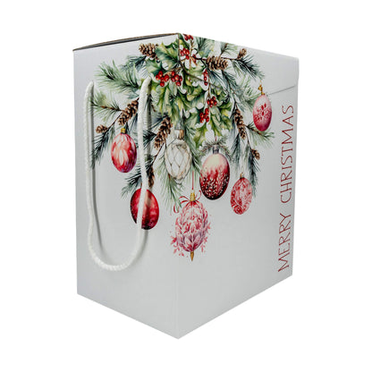 Caixas com Cordão - Branco, Vermelho e Branco - "Addobbi di Natale"
