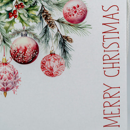 Caixas com Cordão - Branco, Vermelho e Branco - "Addobbi di Natale"