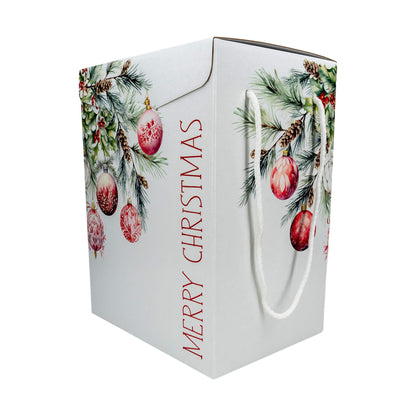 Caixas com Cordão - Branco, Vermelho e Branco - "Addobbi di Natale"