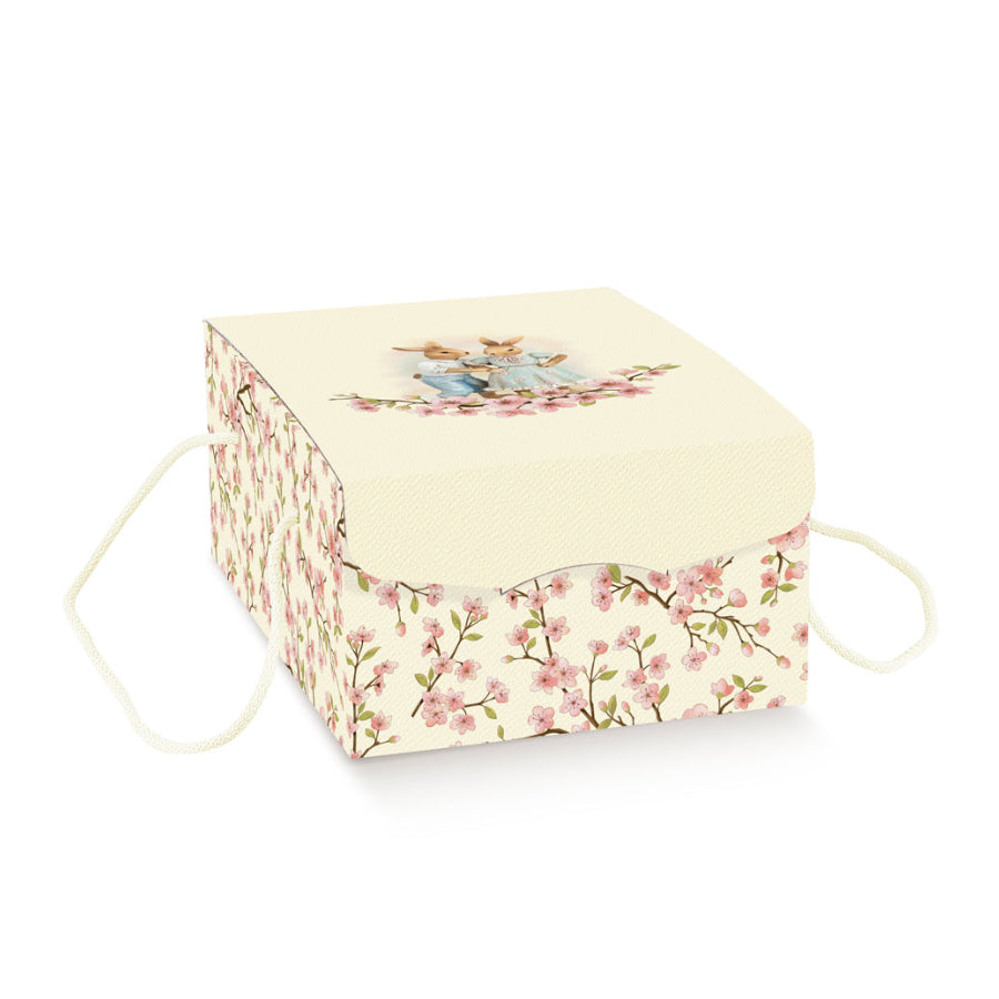 Caixas Segreto com Cordão - Branco e Rosa - "Coelho Páscoa"