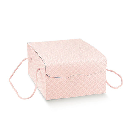 Caixas Segreto com Cordão - Rosa - "Matelasse"