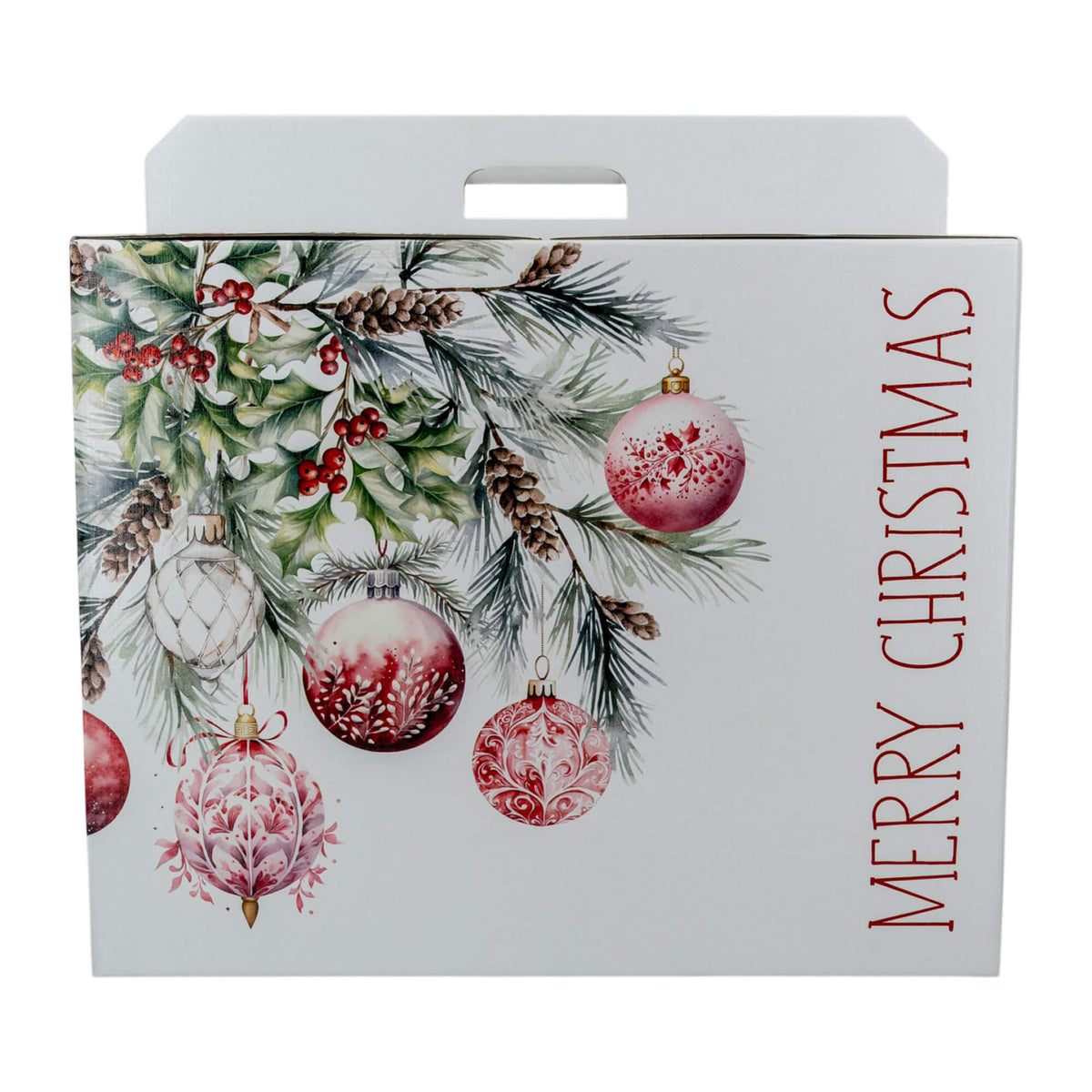 Caixa Cabaz - Branco, Vermelho e Branco - "Addobbi di Natale"