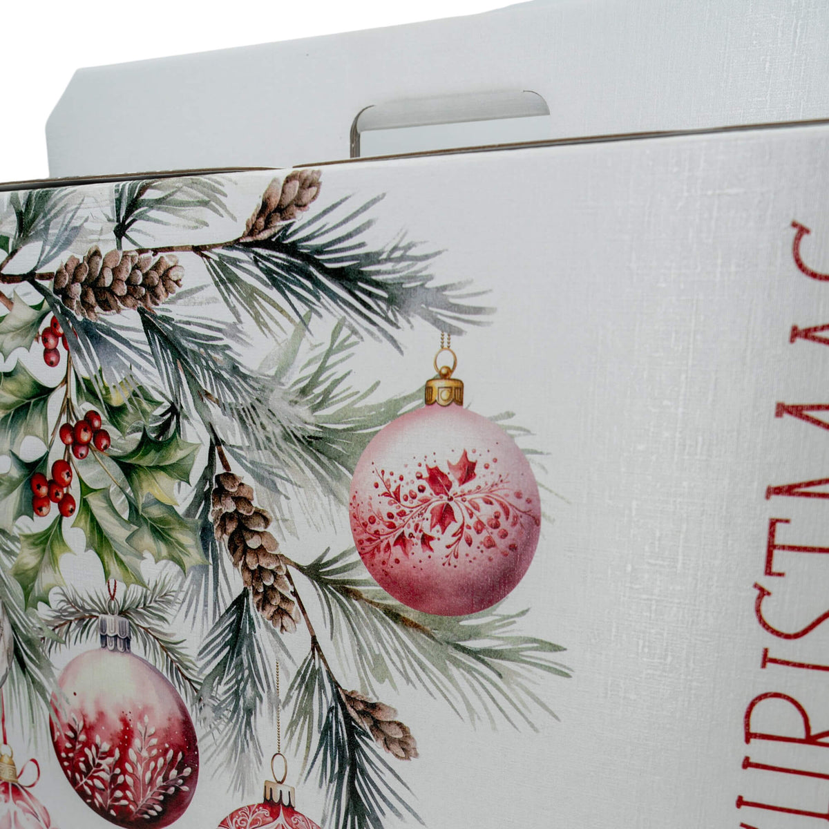 Caixa Cabaz - Branco, Vermelho e Branco - "Addobbi di Natale"