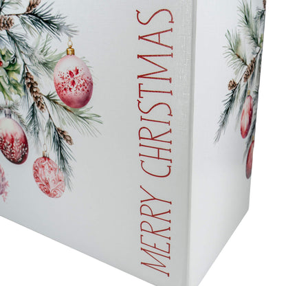 Caixa Cabaz - Branco, Vermelho e Branco - "Addobbi di Natale"