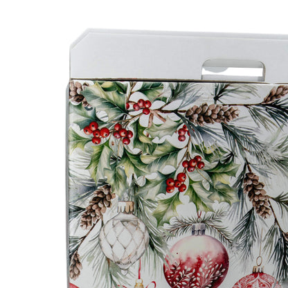 Caixa Cabaz - Branco, Vermelho e Branco - "Addobbi di Natale"