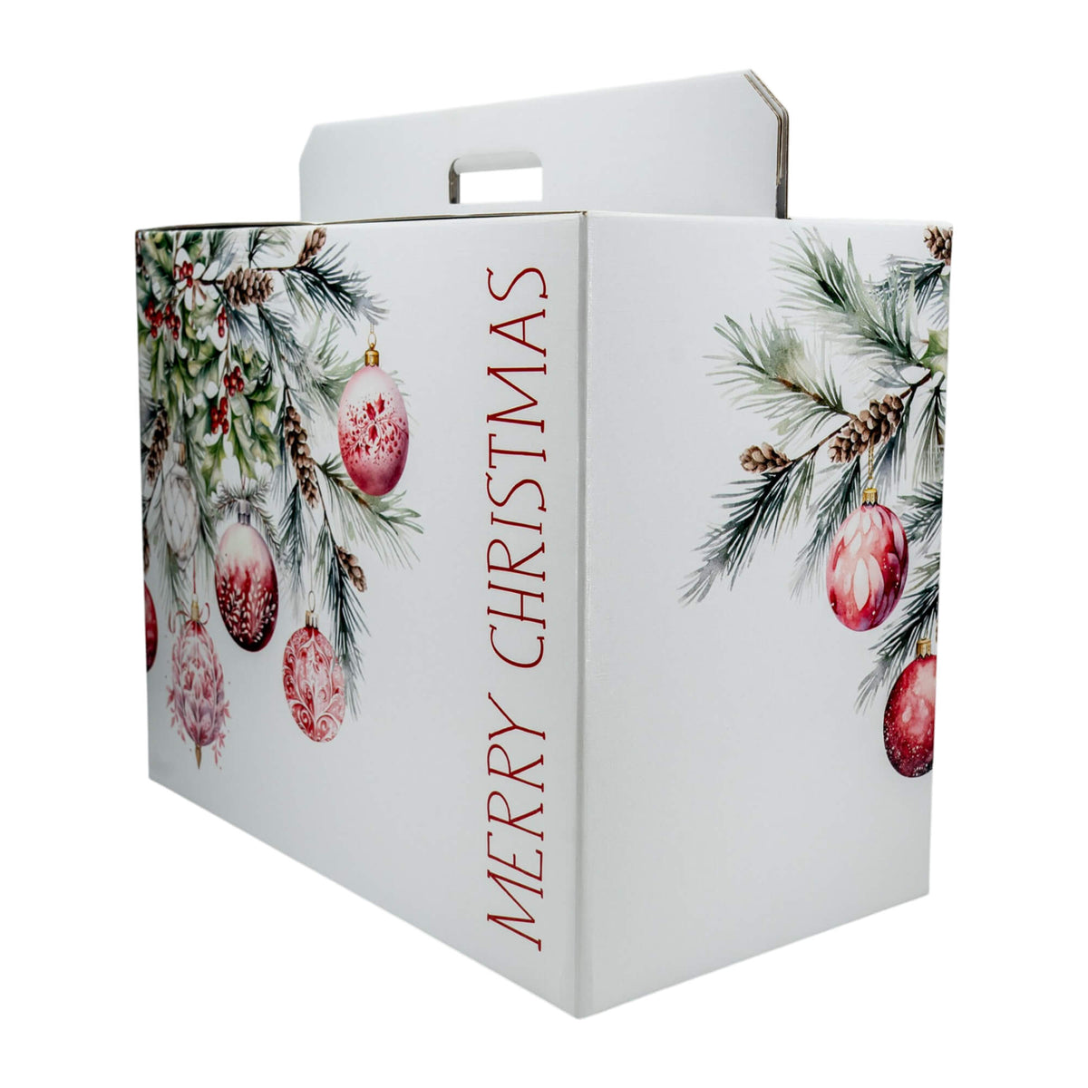 Caixa Cabaz - Branco, Vermelho e Branco - "Addobbi di Natale"