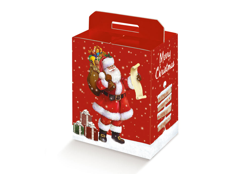 Hamper Box - Red - "Arriva Babbo Natale"