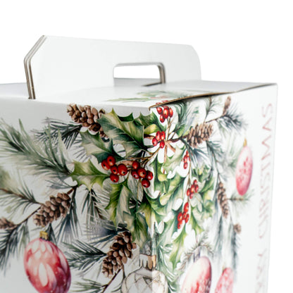 Caixa Cabaz - Branco, Vermelho e Branco - "Addobbi di Natale"