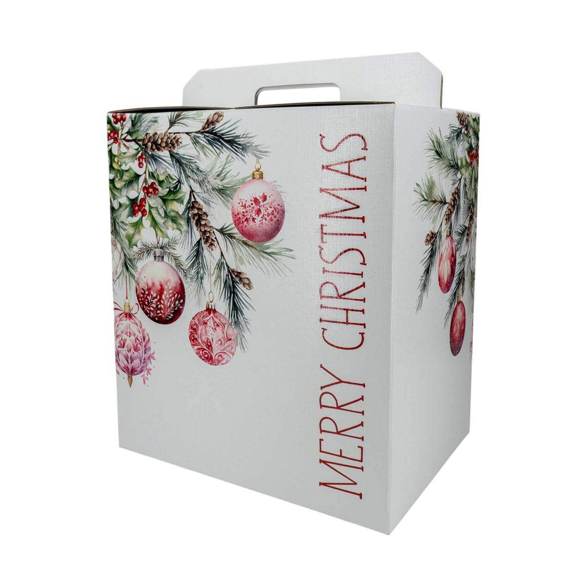 Caixa Cabaz - Branco, Vermelho e Branco - "Addobbi di Natale"