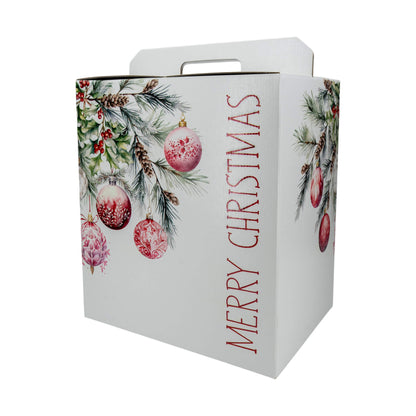Caixa Cabaz - Branco, Vermelho e Branco - "Addobbi di Natale"
