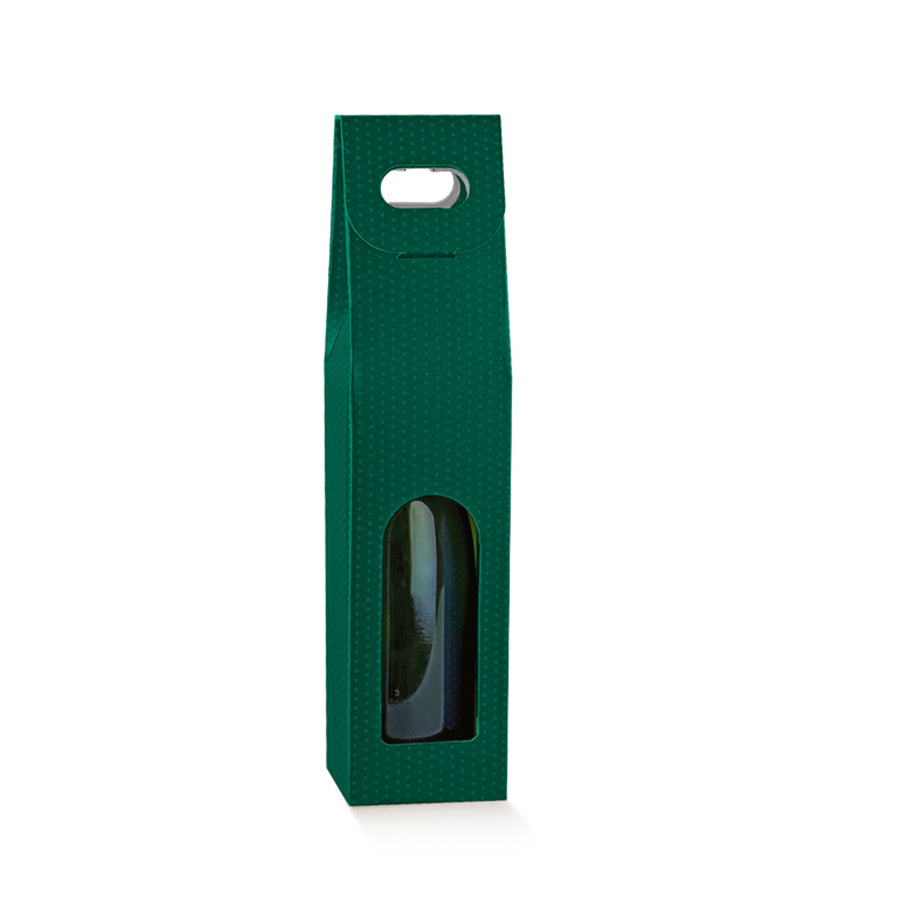 Caixas com Janela para Garrafas - Verde - "Spot"