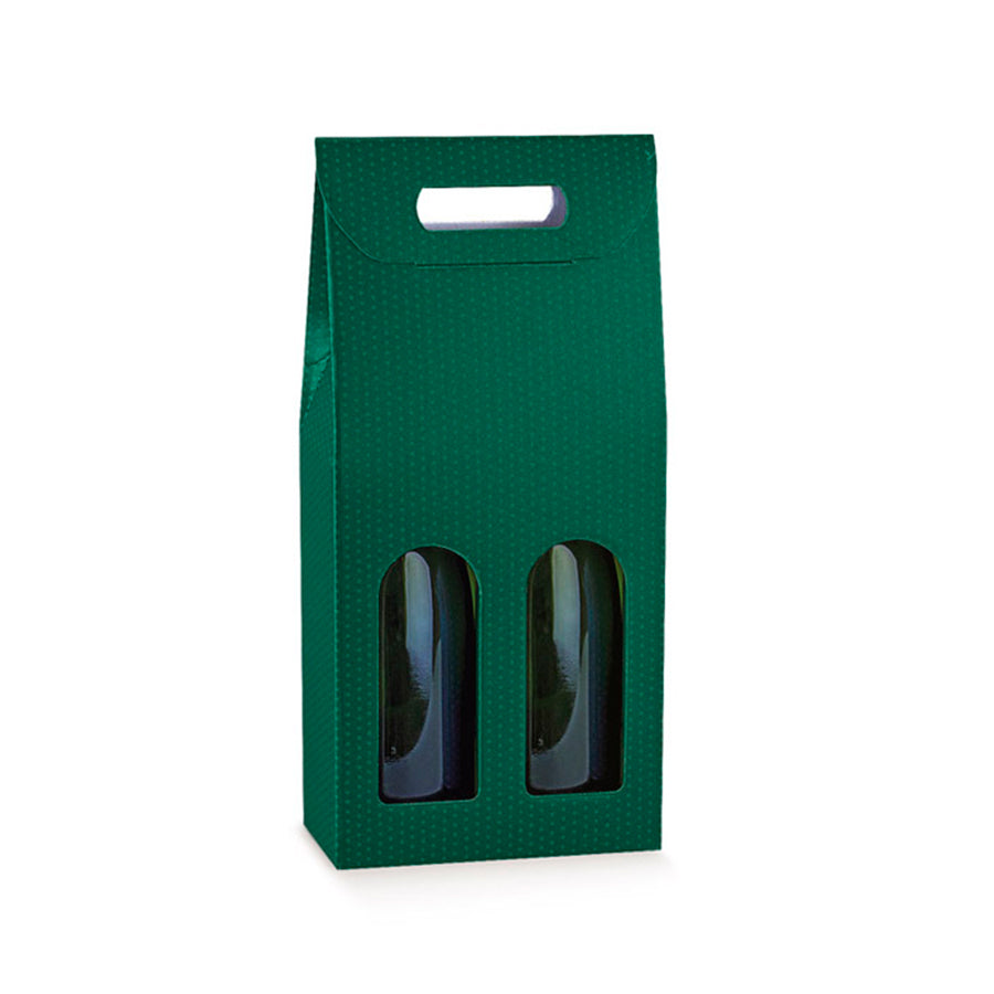 Caixas com Janela para Garrafas - Verde - "Spot"