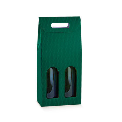 Caixas com Janela para Garrafas - Verde - "Spot"