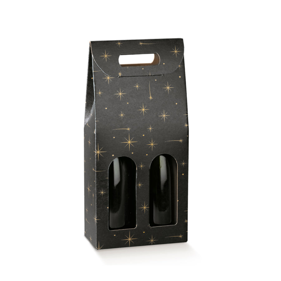 Caixas com Janela para Garrafas - Preto - "Constellation"
