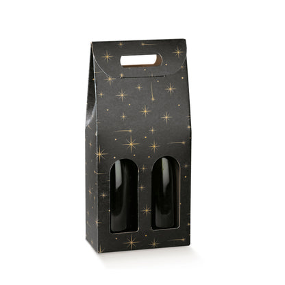 Caixas com Janela para Garrafas - Preto - "Constellation"