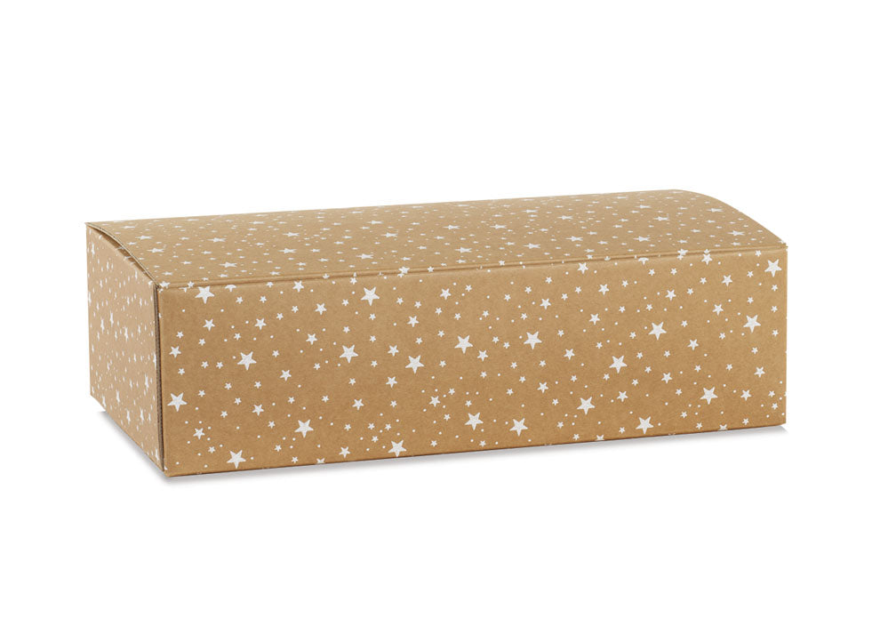 Cajas individuales para botellas - Kraft y Blanco - "Galaxy"