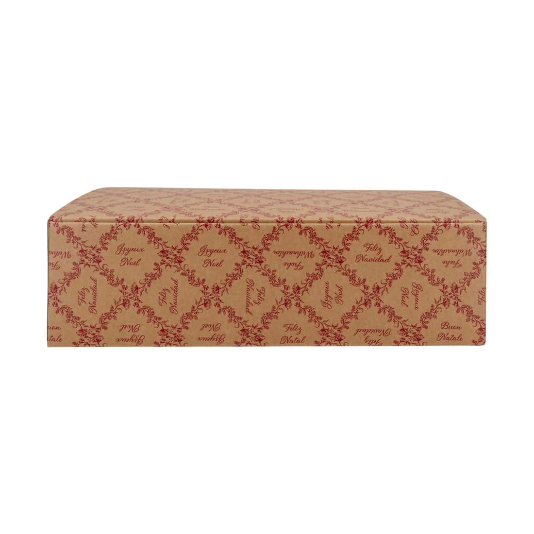 Caixas Unica para Garrafas - Kraft e Vermelho - "Royal Garden"