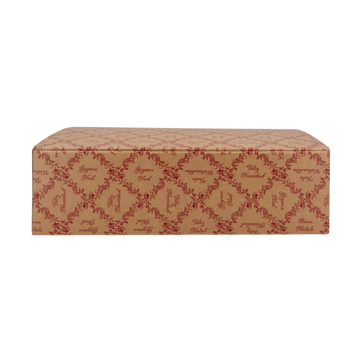 Cajas Únicas para Botellas - Kraft y Rojo - "Royal Garden"