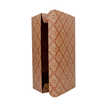 Cajas Únicas para Botellas - Kraft y Rojo - "Royal Garden"