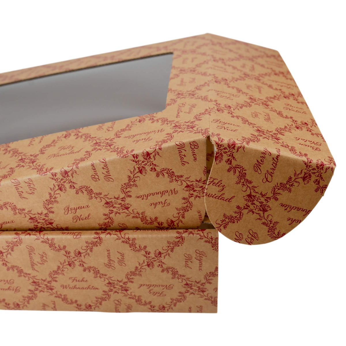 Cajas Cantinetta para Botellas - Kraft y Rojo - "Royal Garden"