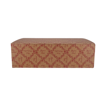 Cajas Únicas para Botellas - Kraft y Rojo - "Royal Garden"