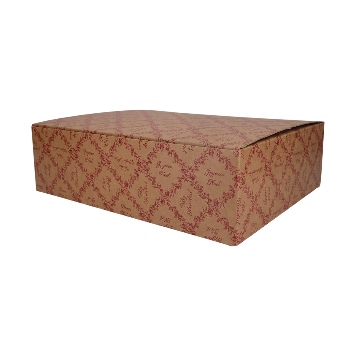 Cajas Únicas para Botellas - Kraft y Rojo - "Royal Garden"