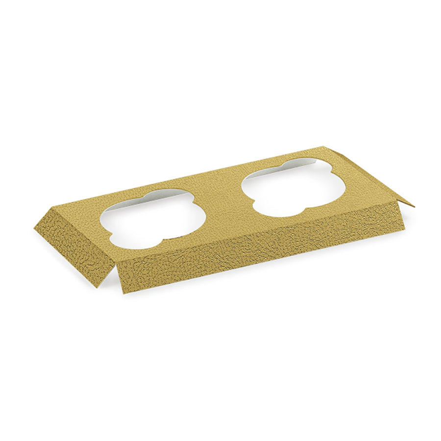 Bases para Cupcakes con Aberturas de 60mm - Oro - "Piel"