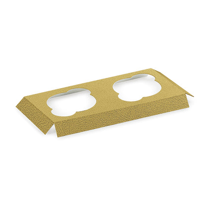 Bases para Cupcakes con Aberturas de 60mm - Oro - "Piel"