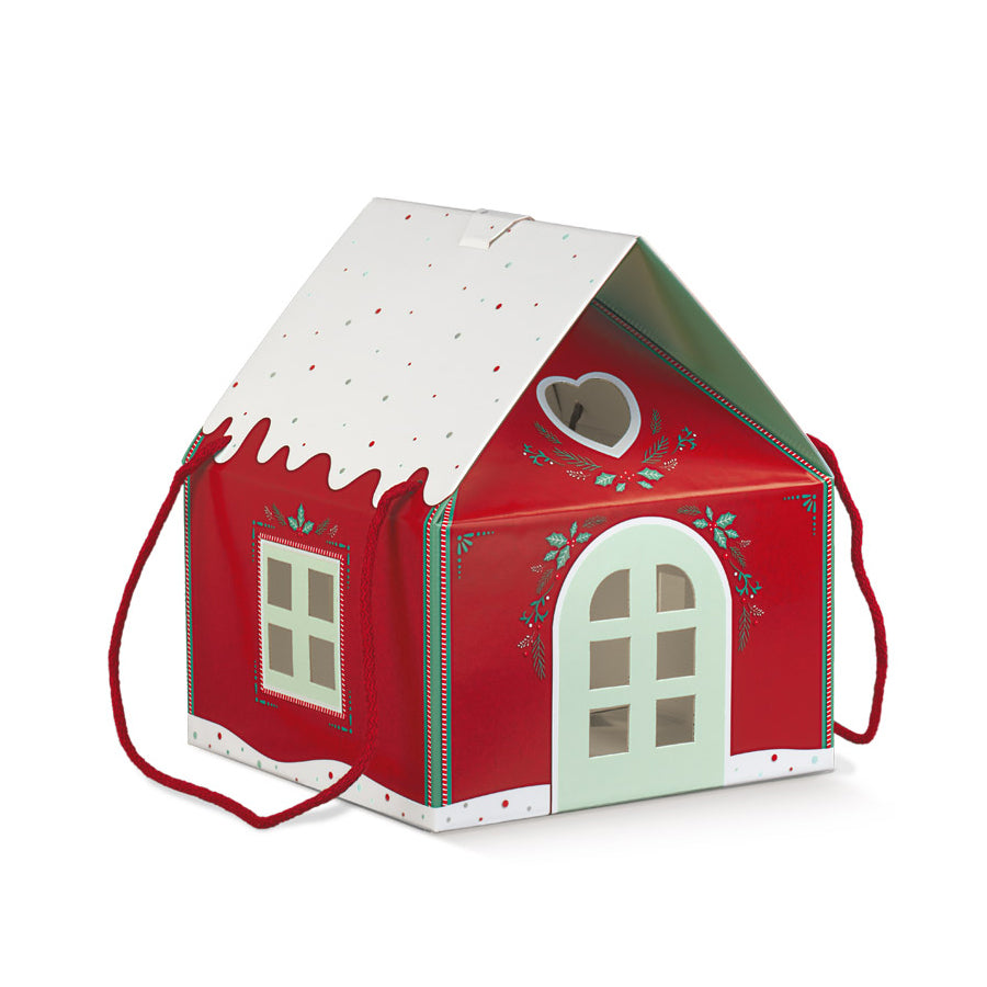 Box House with String - Red - "Little Houses"