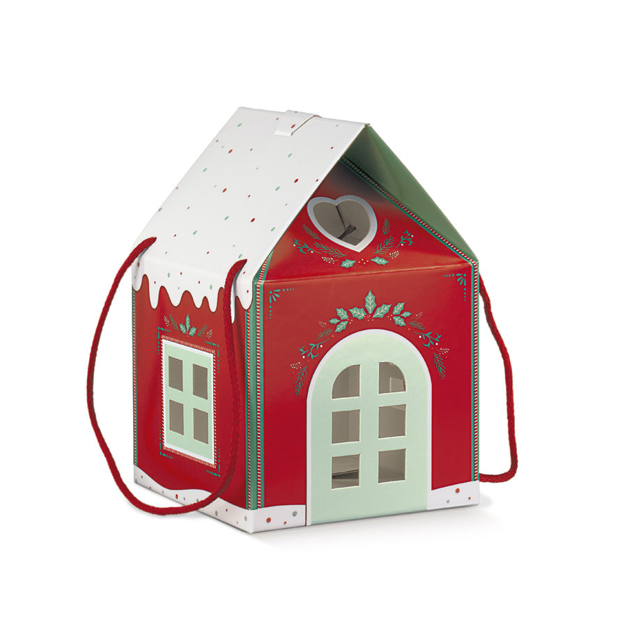 Box House with String - Red - "Little Houses"