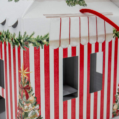 Caixa Casa com Cordão - Multicor - "Market Vermelho"