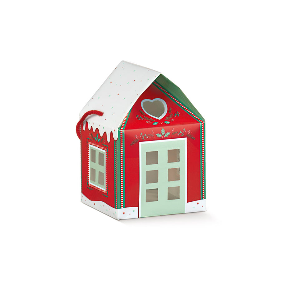 Box House with String - Red - "Little Houses"