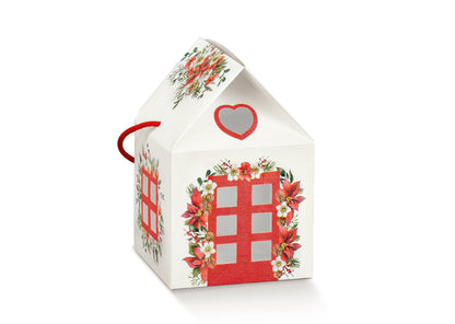 Caixa Casa com Cordão - Branco - "Little Houses"