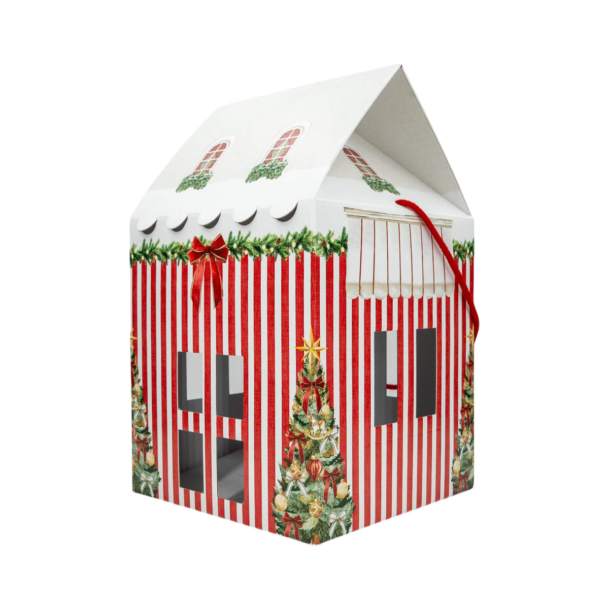 House Box with String - Multicolour - "Red Market"
