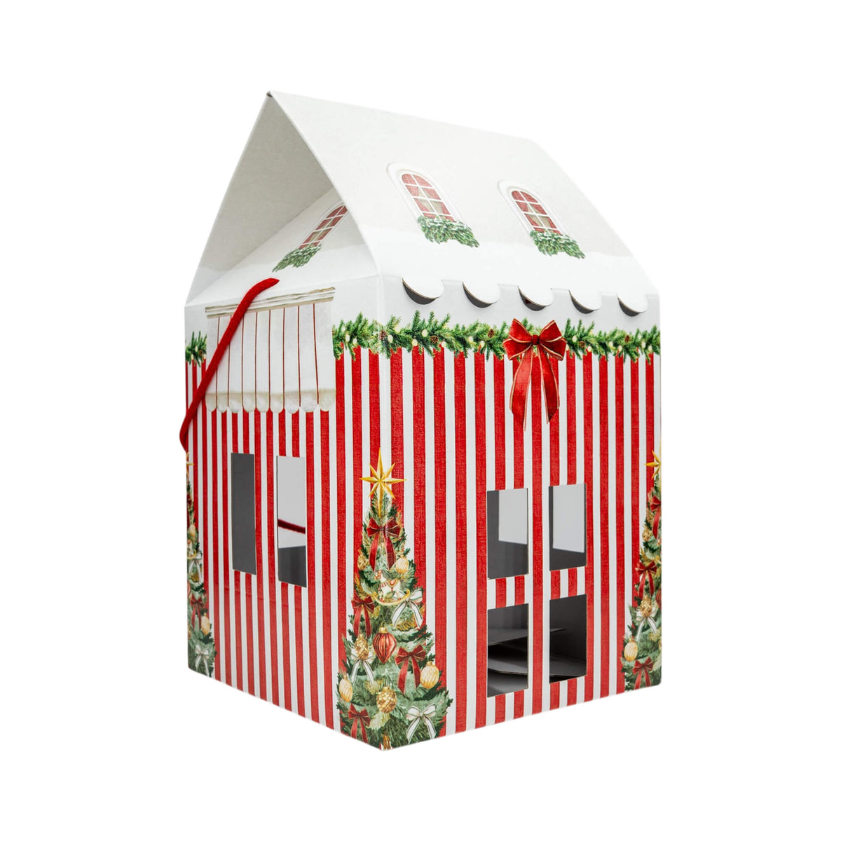 House Box with String - Multicolour - "Red Market"