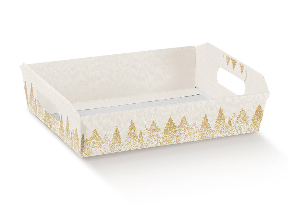 Cesto Cabaz Cónico com Pega - Branco - "White Forest"