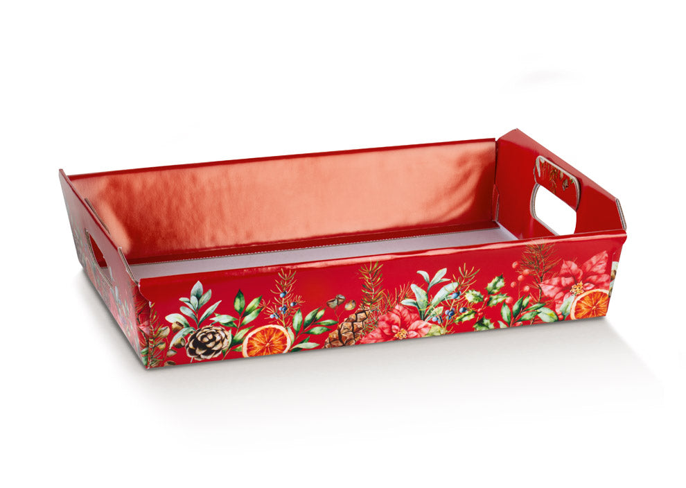 Cesta con asa Incollato - Multicolor - "Botanical Christmas"