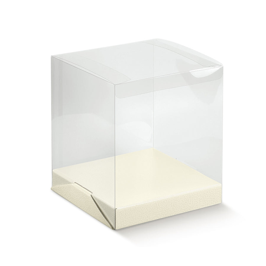 PVC Boxes with Base - Transparent and White - "Pele"