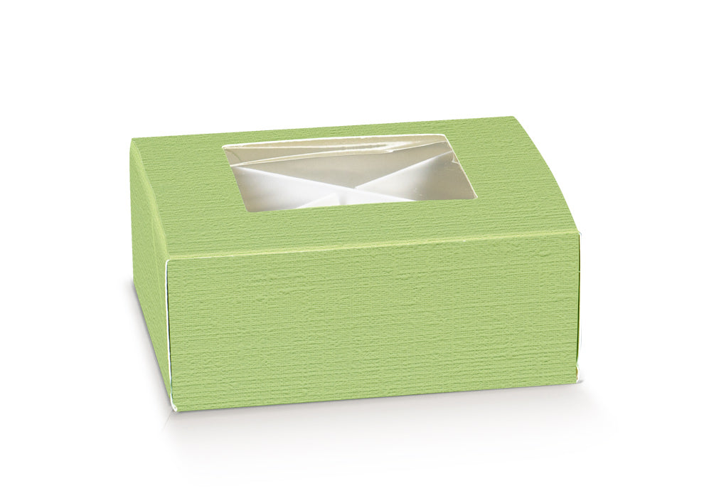 Practice Boxes with Window and Divider - Green - "Fiber"