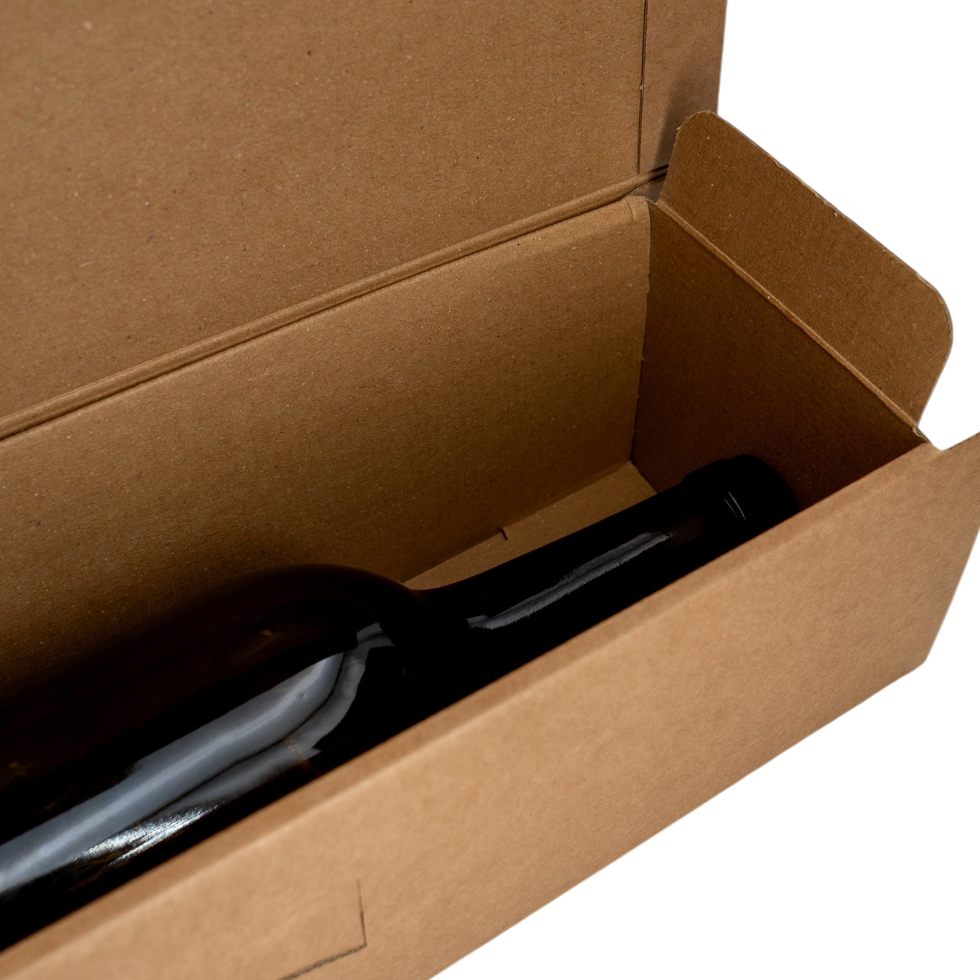 Caja de regalo para 1 botella - Kraft - "Avana"