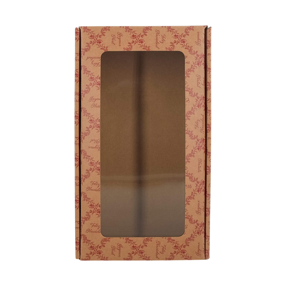 Cantinetta Bottle Boxes - Kraft and Red - "Royal Garden"
