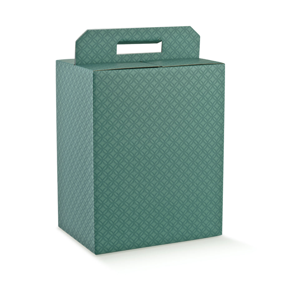 Caja Cesta - Verde - "Matelasse Eucalipto"