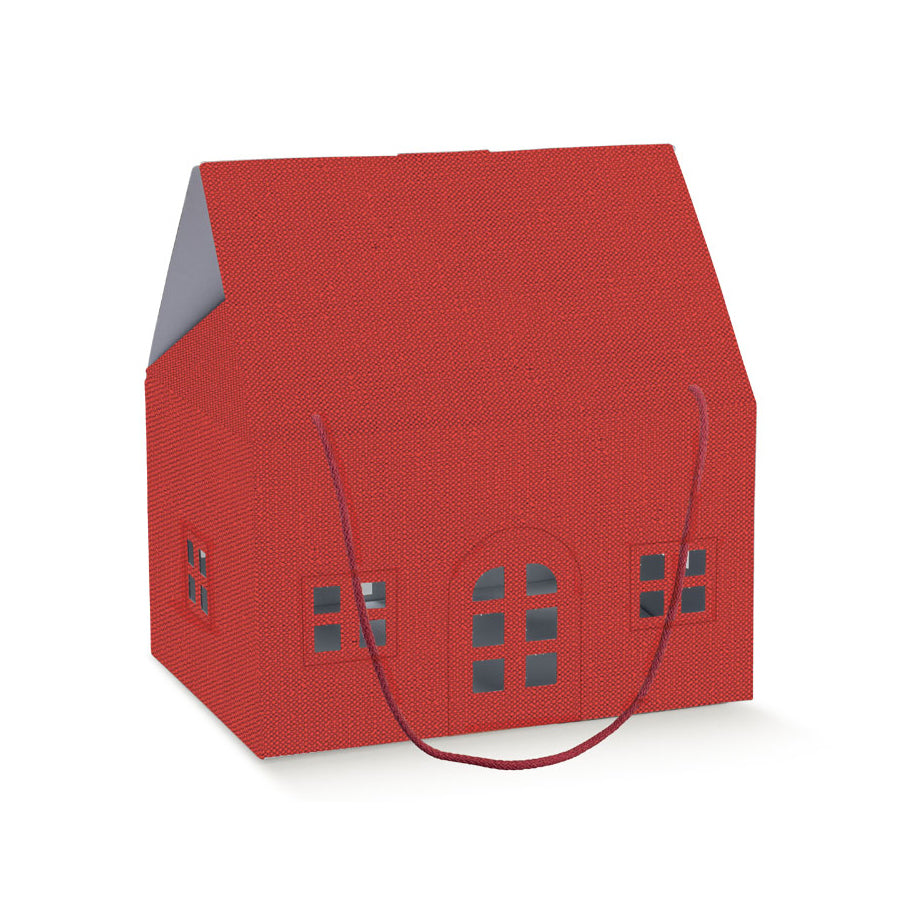 House Box with Drawstring - Red - "Lino"