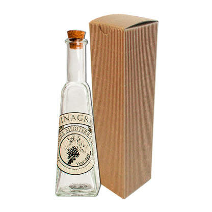 Cajas para Botellas Pequeñas - Kraft - "Onda Avana"