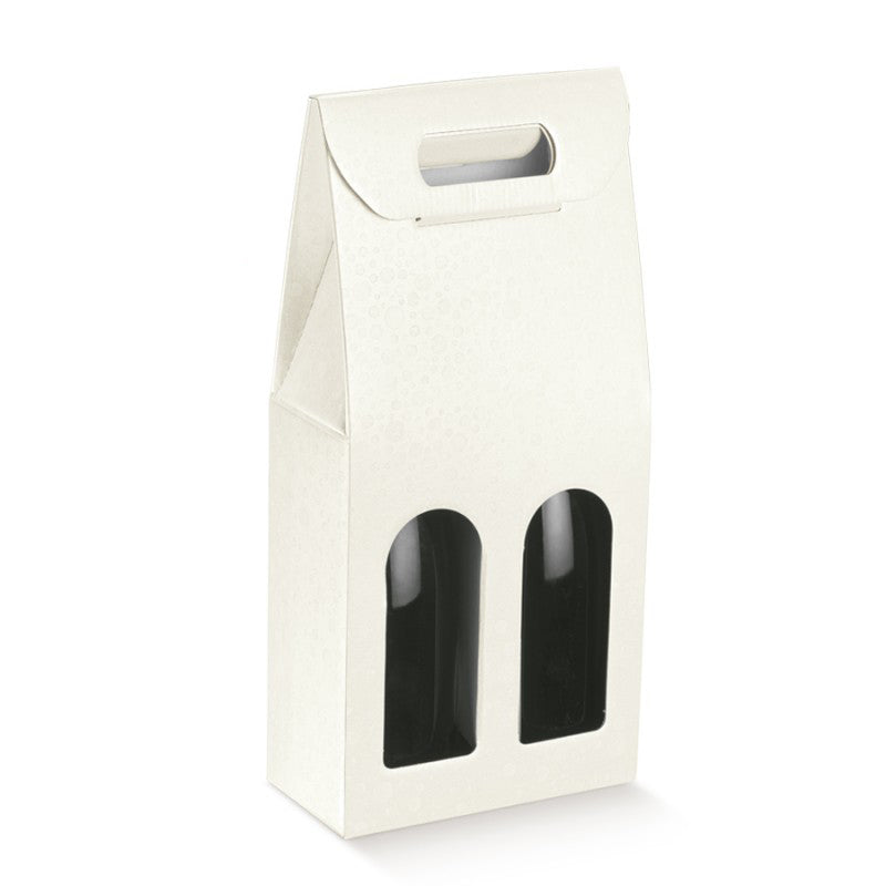 Caixas com Janela para Garrafas - Branco - "Bolas"
