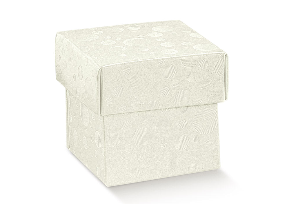 Caixas com Tampa e Fundo - Branco - "Bolas"