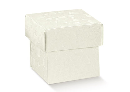Caixas com Tampa e Fundo - Branco - "Bolas"