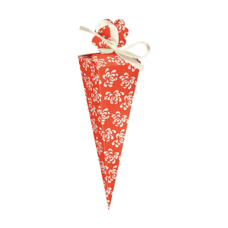 Conos Cuadrados - Naranja y Blanco - "Corallo"